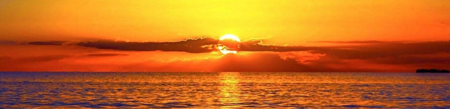A vibrant sunset.